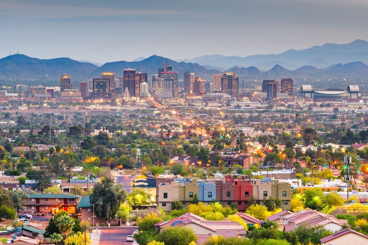 phoenix-arizona-usa-trung tâm thành phố-cityscape