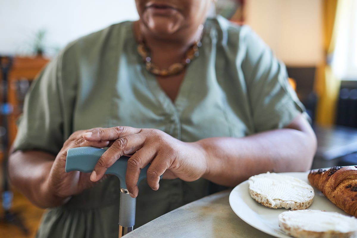 senior woman at nursing home