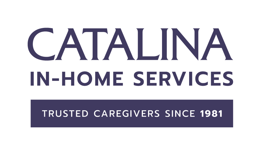 catalina logo tagline purple stacked